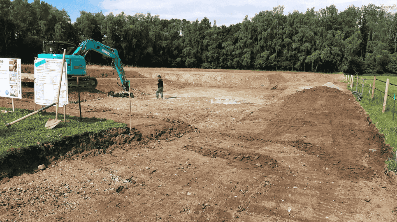 photo terrassement chantier maison individuelle
