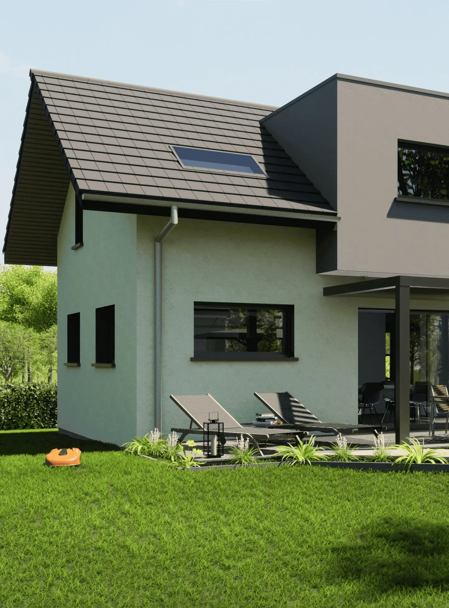Maison évolutive avec extension et aménagement paysager en Haute-Savoie