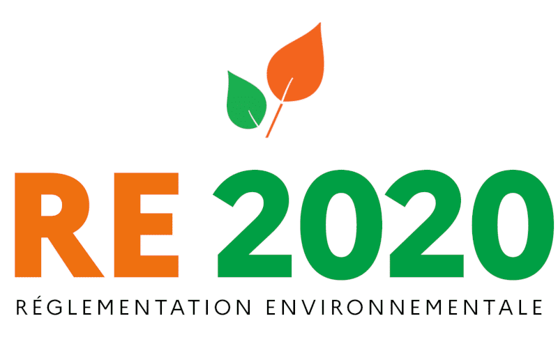 Logo de la RE2020, nouvelle réglementation environnementale pour la construction