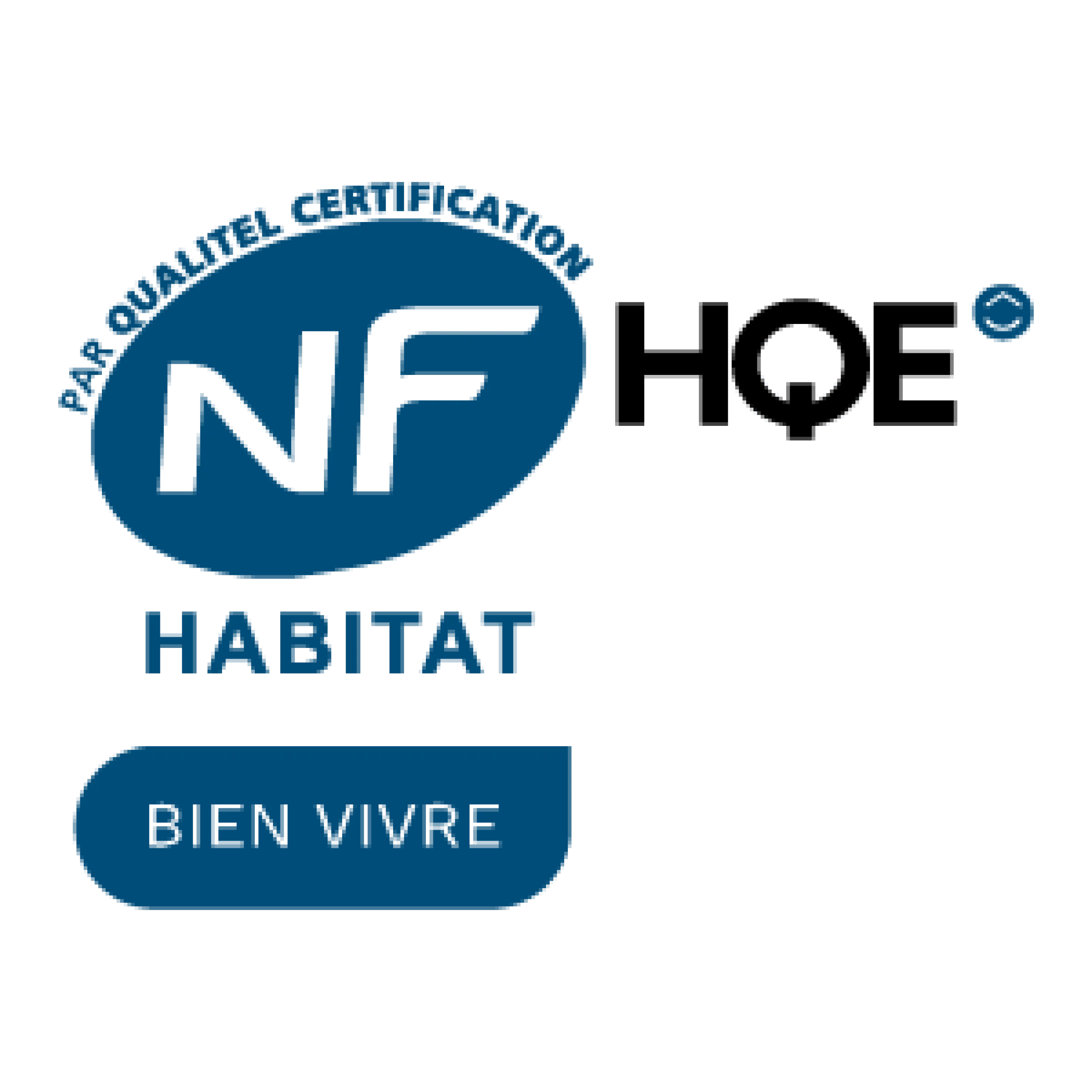 Logo de la certification NF Habitat HQE 